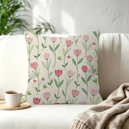 Floral Decorative Cushion Cover