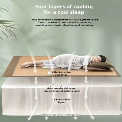 Esterilla tejida refrescante para cama