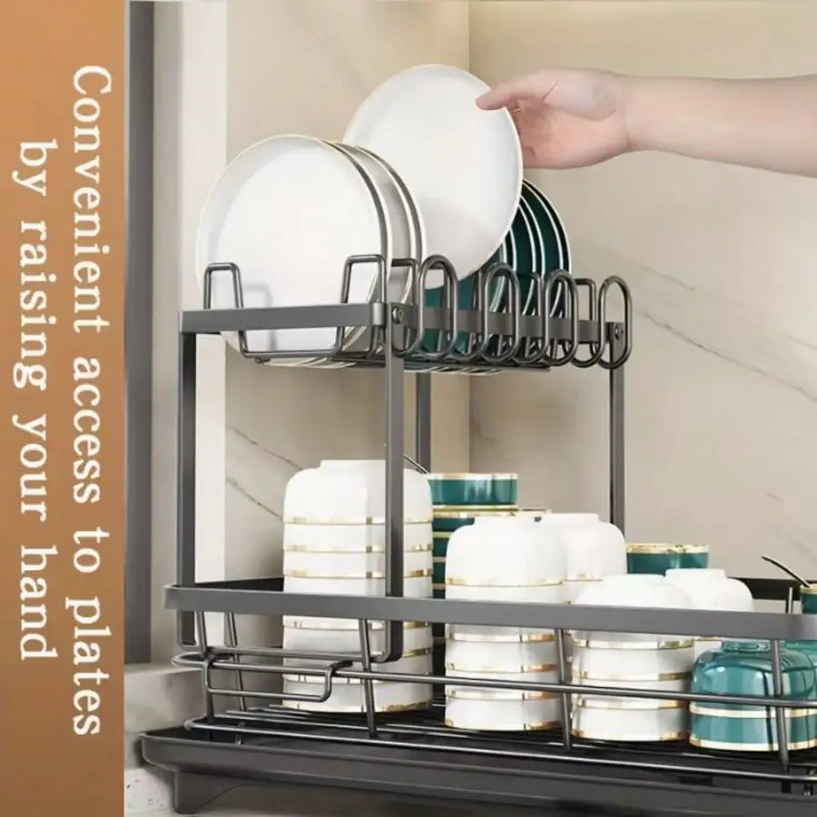 2-Tier Dish Drying Rack