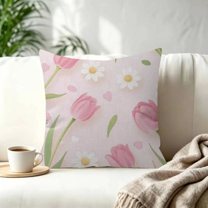 Floral Decorative Cushion Cover
