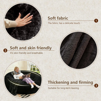 Fauteuil pouf en mousse à mémoire de forme