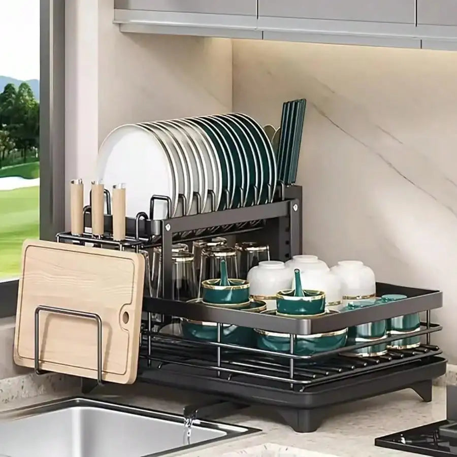 2-Tier Dish Drying Rack