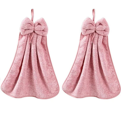 2-Pack Bow Hand Towels
