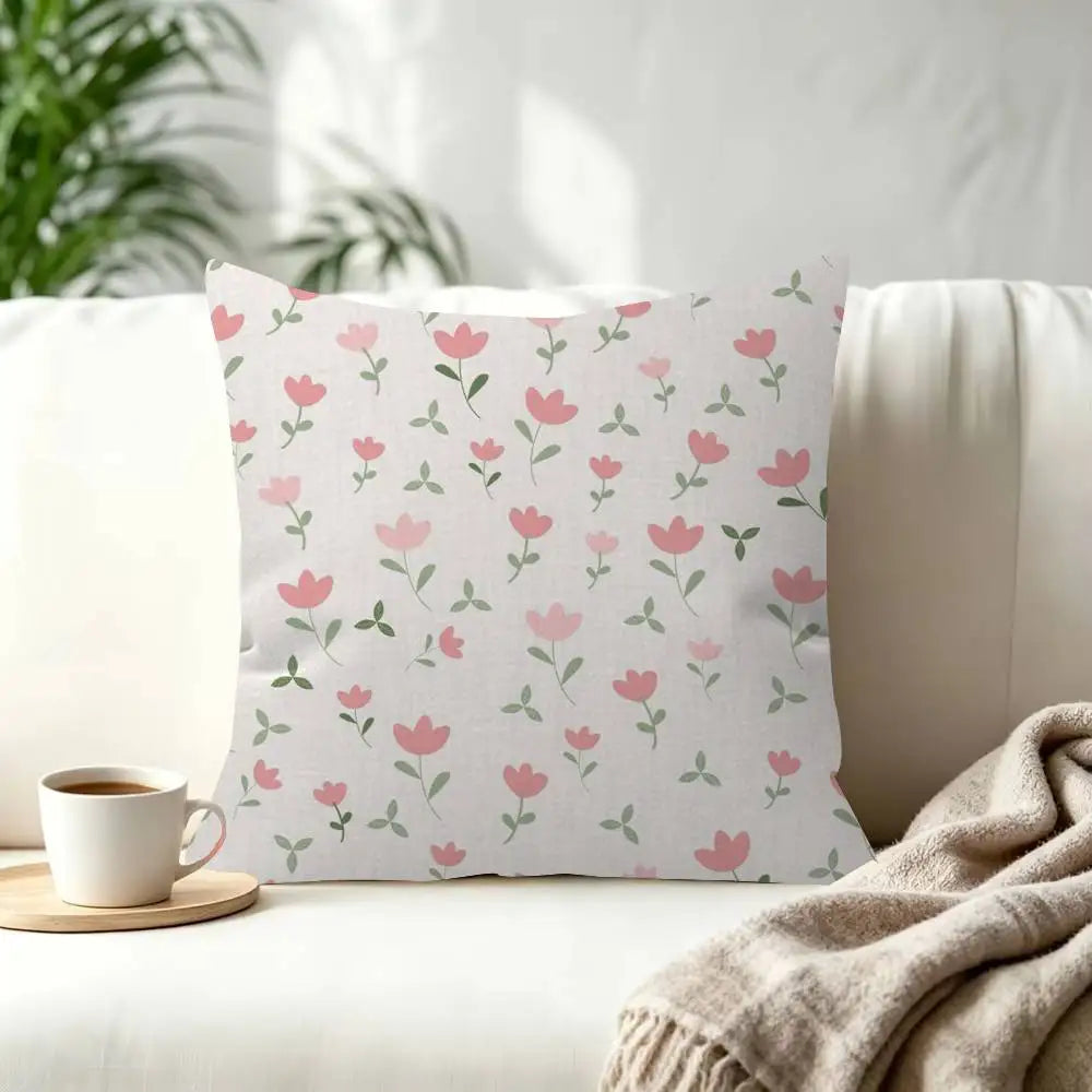 Floral Decorative Cushion Cover