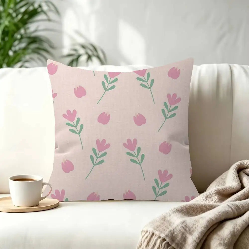 Floral Decorative Cushion Cover