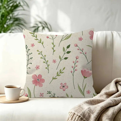 Floral Decorative Cushion Cover
