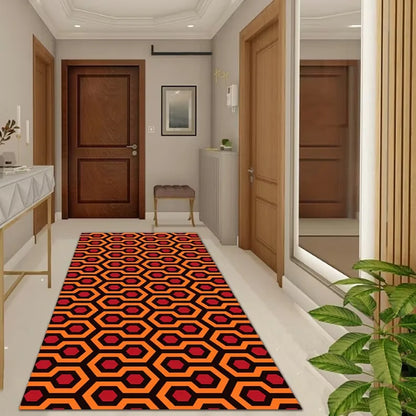 Alfombra pasillera geométrica antideslizante