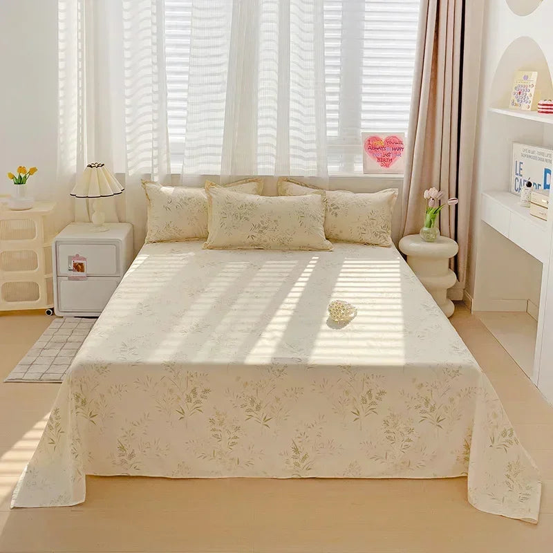Sábana encimera de algodón estampado