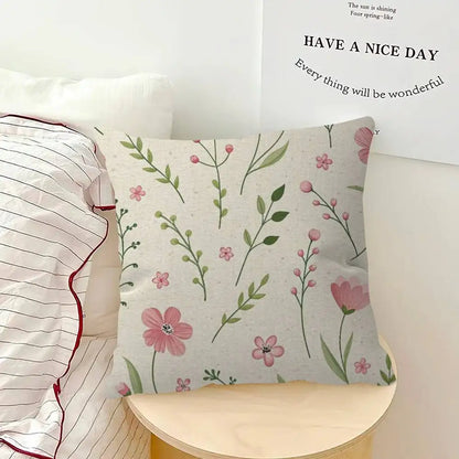 Floral Decorative Cushion Cover