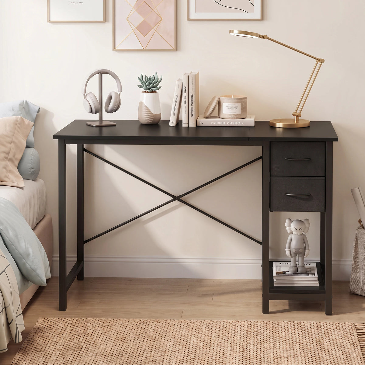Bureau de 40 pouces avec tiroirs de rangement