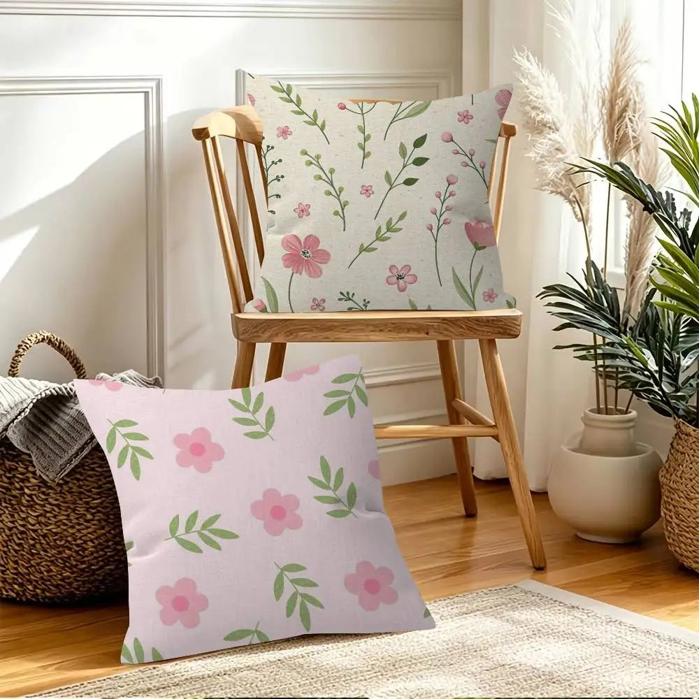 Floral Decorative Cushion Cover