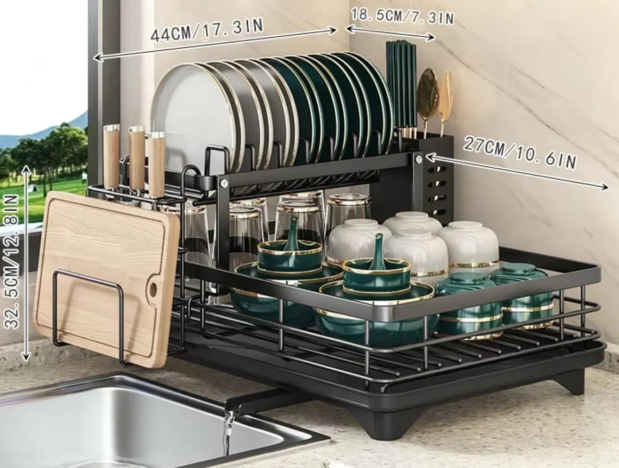 2-Tier Dish Drying Rack