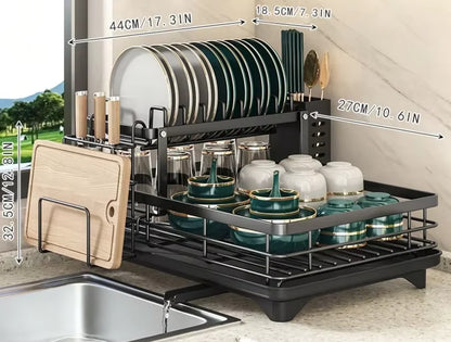 2-Tier Dish Drying Rack