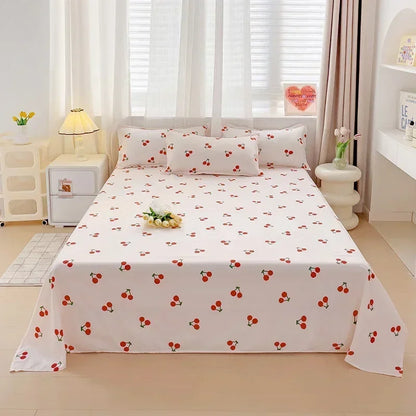 Sábana encimera de algodón estampado