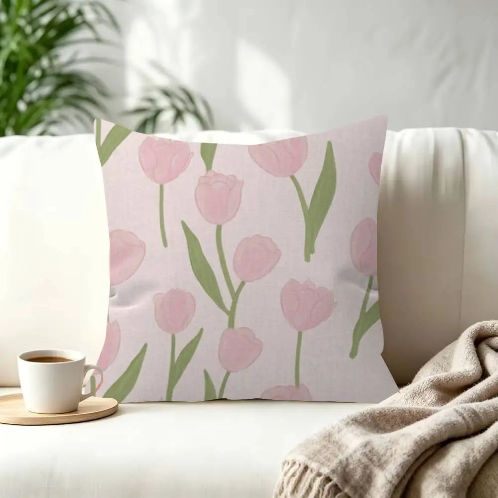 Floral Decorative Cushion Cover