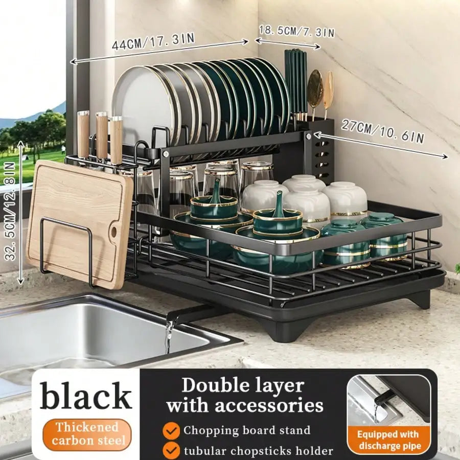 2-Tier Dish Drying Rack
