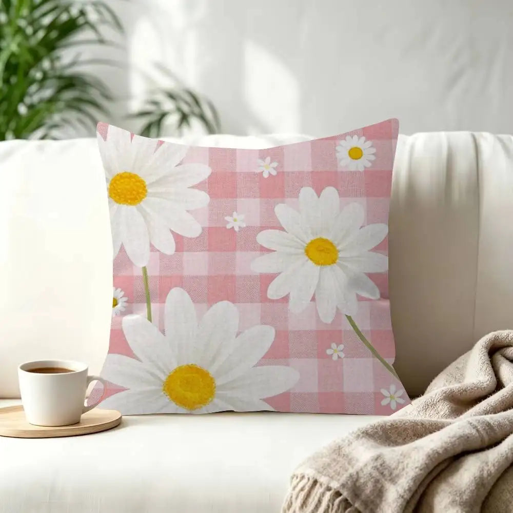 Floral Decorative Cushion Cover